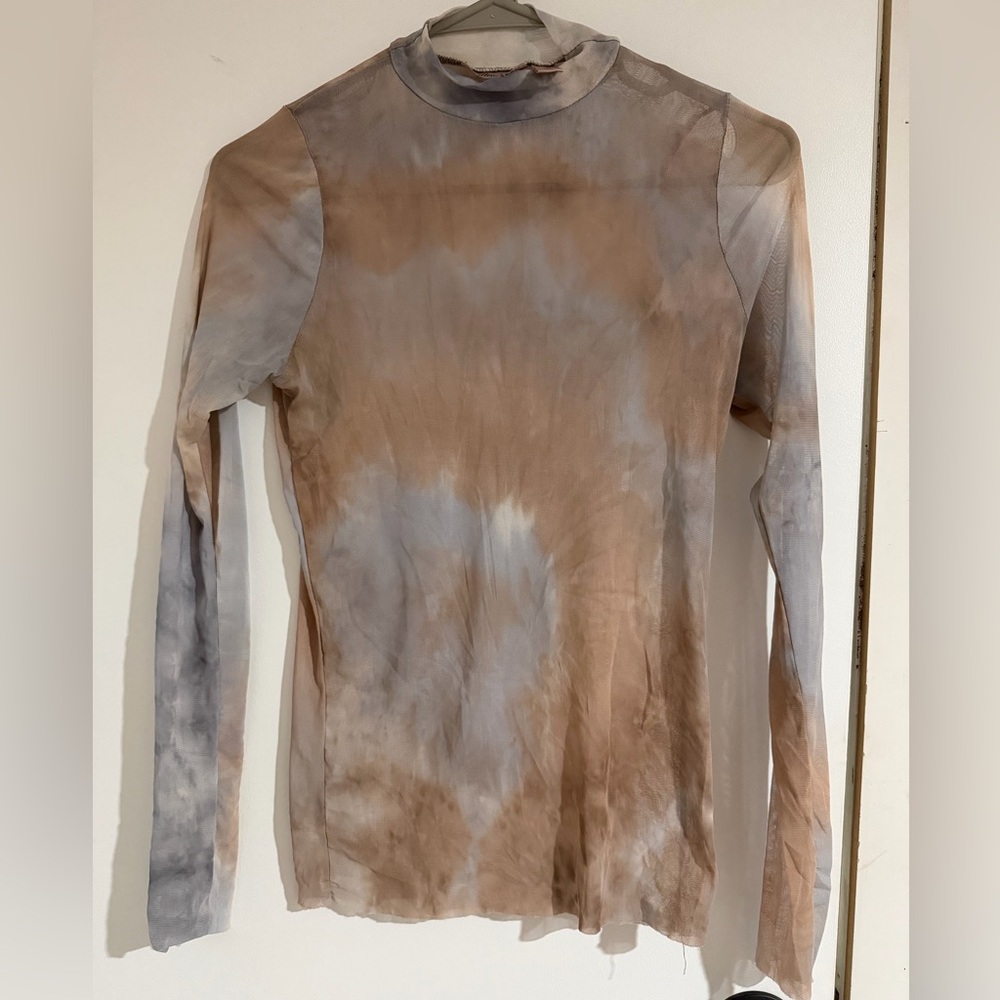 Willow & Root see-through Tie-Dye Long Sleeve Top